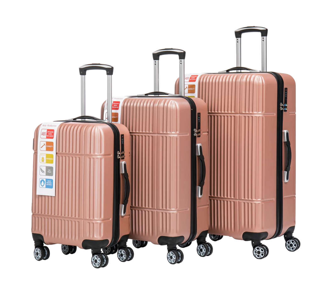 Suitcase Set Travel Luggage Trolley 4 Wheel Lightweight Hard Shell ABS Case Set image 3
