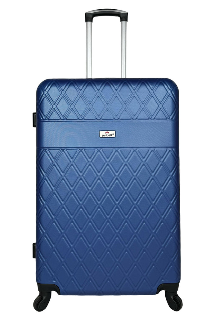 Set of 3 reinforced ABS suitcases cabin luggage travel bags lightweight 4 wheels image 1