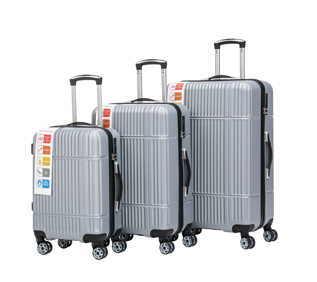 Suitcase Set Travel Luggage Trolley 4 Wheel Lightweight Hard Shell ABS Case Set image 1