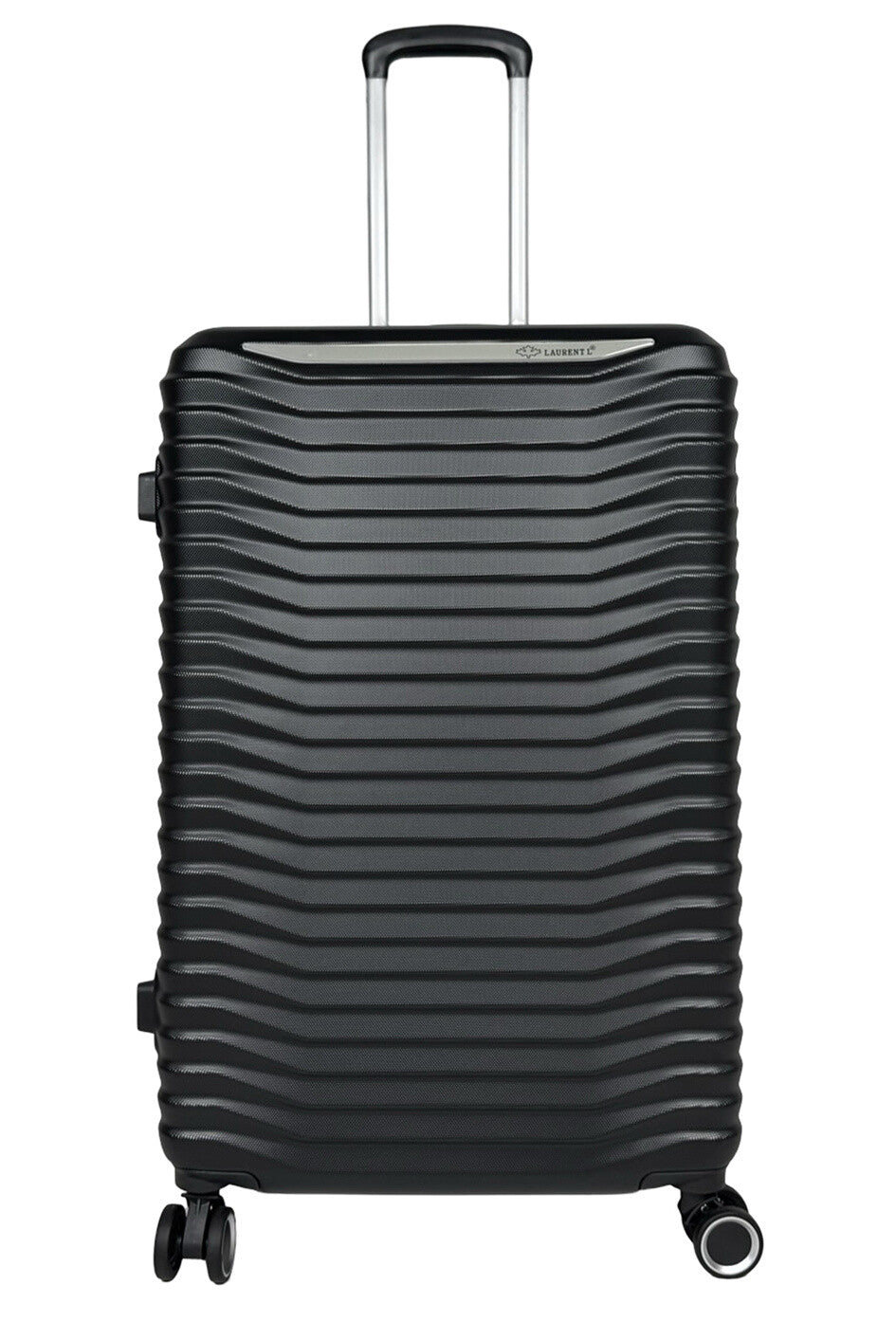 3-Piece Hard Shell Luggage Set Lightweight Suitcases Spinner Wheel Black Bags image 4