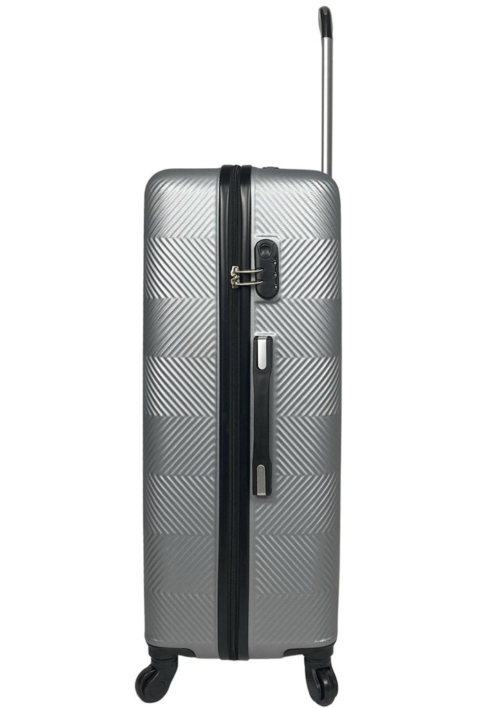 Set Of 3 ABS Lightweight 4 Wheels Luggage Travel Holiday Suitcase Bags image 5