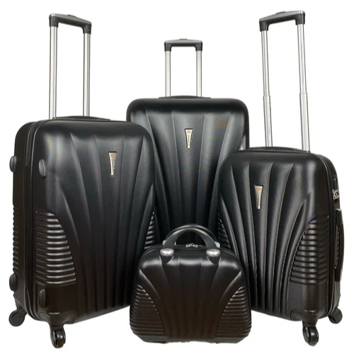 ABS Luggage Set Of 4 Lightweight 4 Wheel Spinner Trolley Travel Suitcase Bag