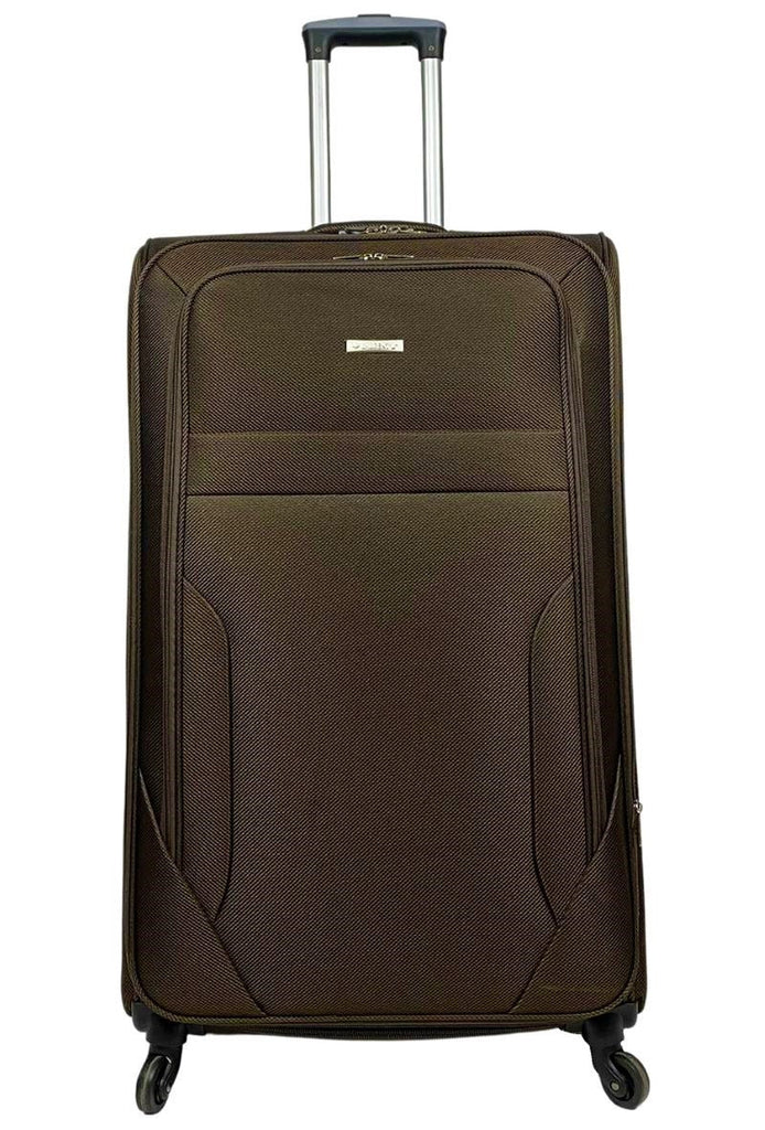 Set Of 3 Luggage Nylon Lightweight 4 Wheel Spinner Trolley Travel Bag Suitcase image 8