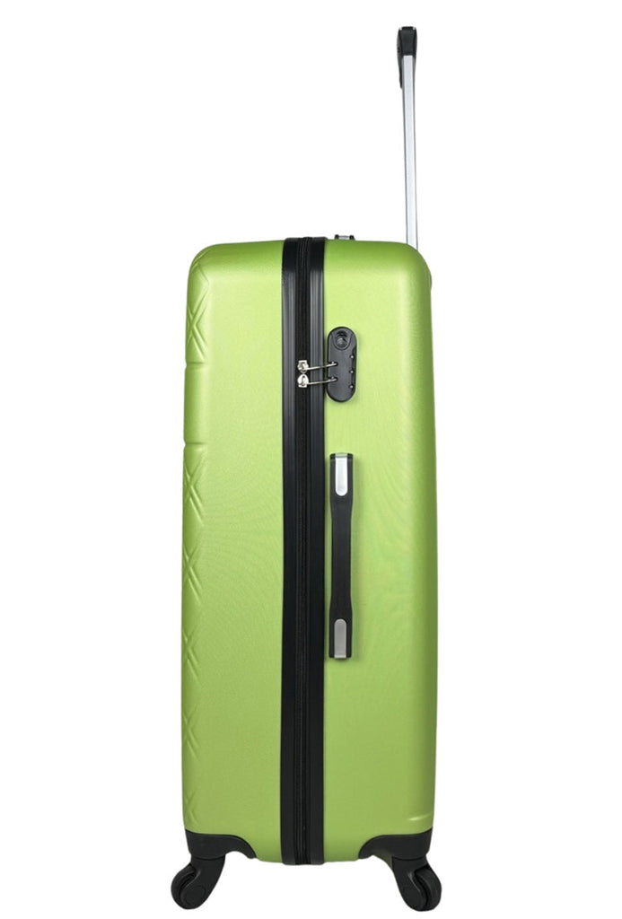 Set of 3 reinforced ABS suitcases cabin luggage travel bags lightweight 4 wheels image 12