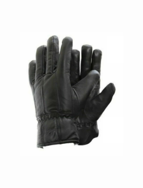 Mens Real Leather Winter Fleece Lined Soft Comfy Driving Black Thermal Gloves