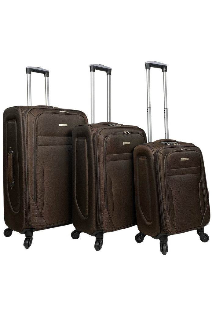 ABS 4 Wheel Suitcase Set Holiday Bag Travel Trolley Set of 3 Lightweight Luggage image 0
