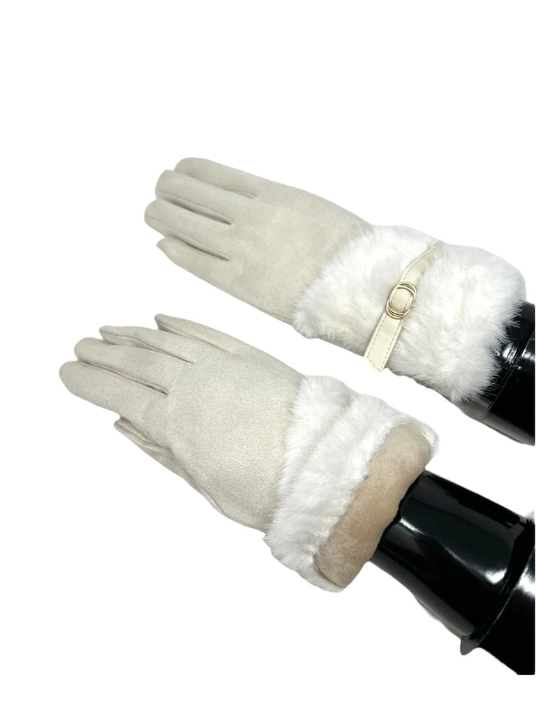 Women touch gloves Fur Lining Extra Warm image 1