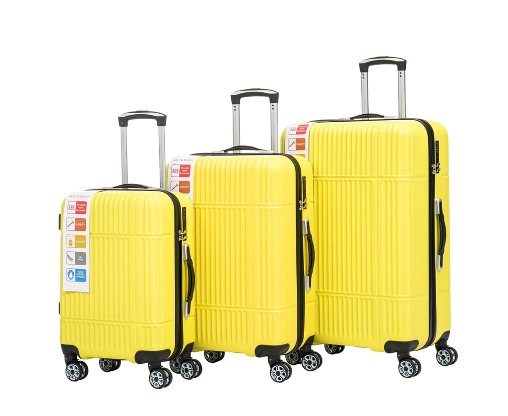 Suitcase Set Travel Luggage Trolley 4 Wheel Lightweight Hard Shell ABS Case Set image 5