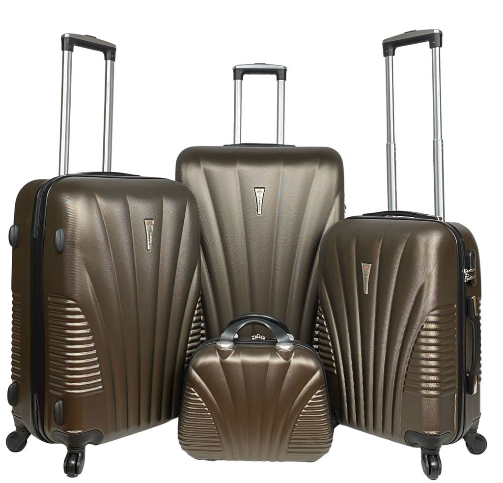 ABS Luggage Set Of 4 Lightweight 4 Wheel Spinner Trolley Travel Suitcase Bag image 5