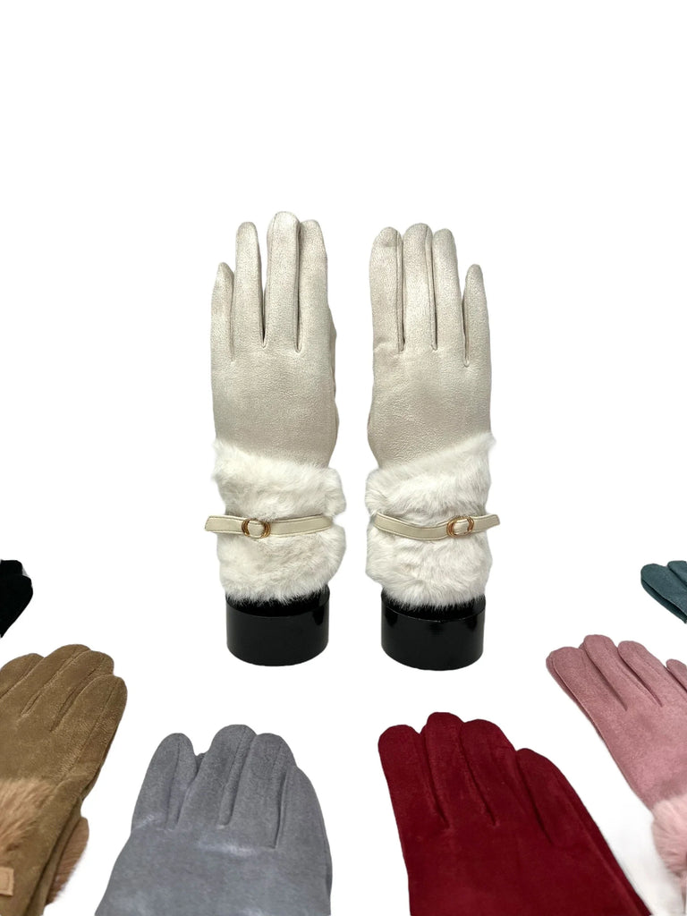 Women touch gloves Fur Lining Extra Warm image 0