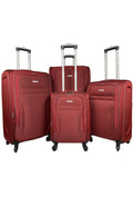 Set Of 4 Luggage Nylon Lightweight 4 Wheel Spinner Trolley Travel Bags image 0