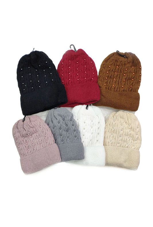 Pearl-lined fancy hat image 0