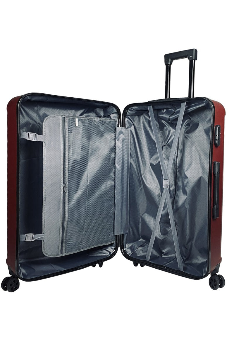 Set of 3 Suitcases Travel Bags Comfortable Lightweight 4 Wheels Multiple Pockets image 14