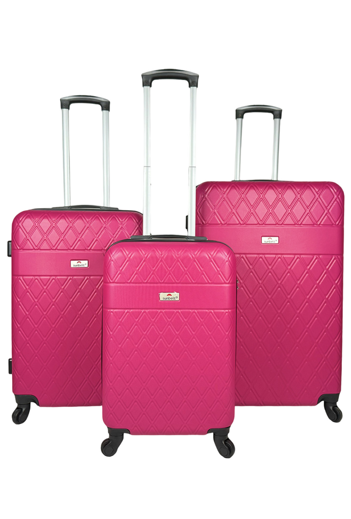 Set of 3 reinforced ABS suitcases cabin luggage travel bags lightweight 4 wheels image 5