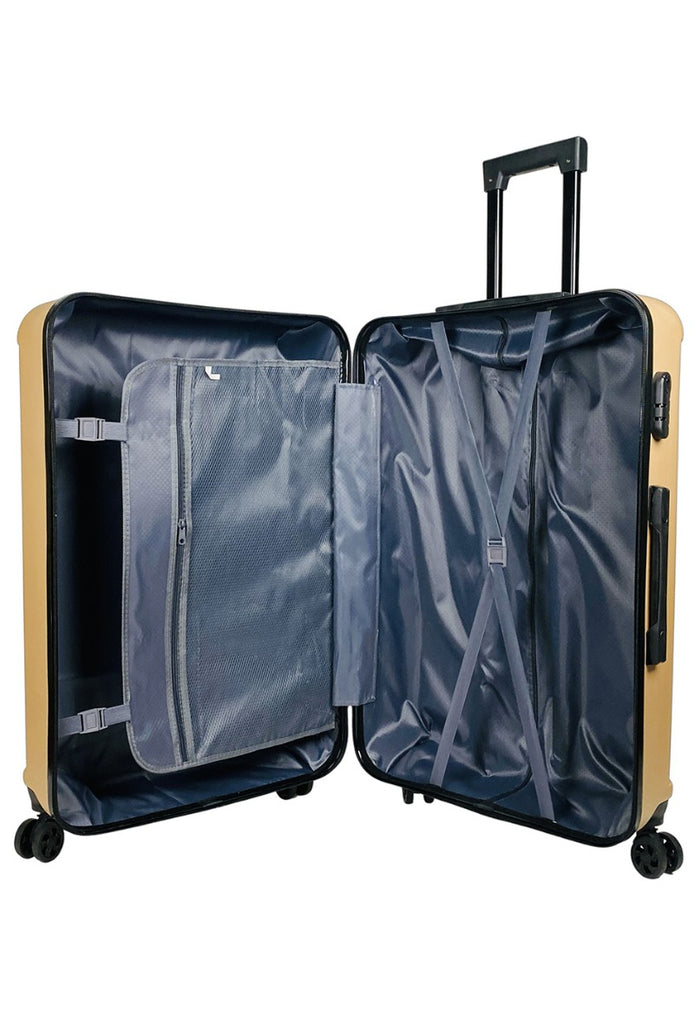 Set of 3 Suitcases Travel Bags Comfortable Lightweight 4 Wheels Multiple Pockets image 4