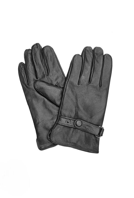 Men's Leather Glove Soft Winter Thermal Gloves Comfortable Touch Screen Gloves image 0