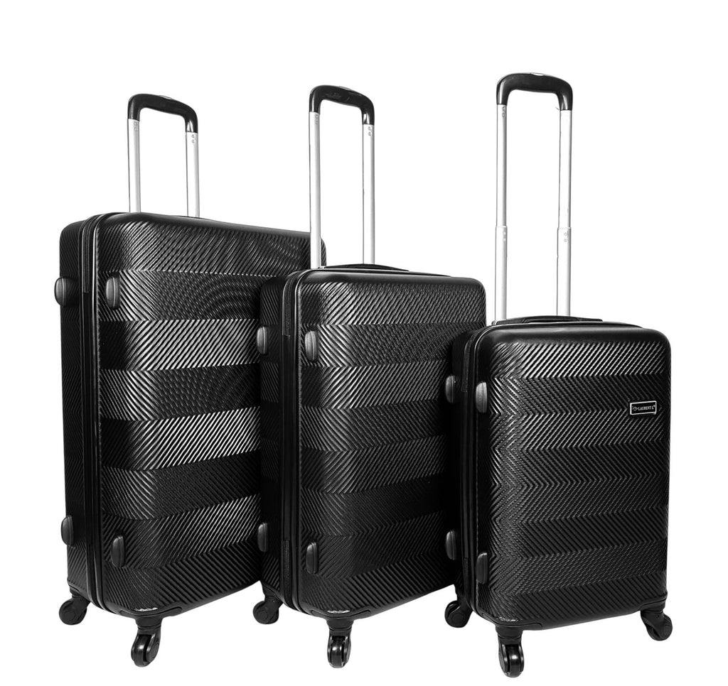 Set Of 3 ABS Lightweight 4 Wheels Luggage Travel Holiday Suitcase Bags image 2