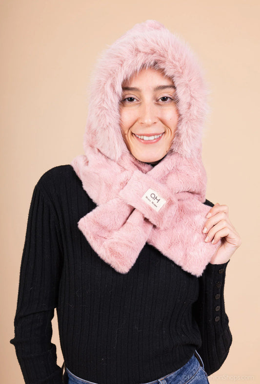 Hood with ears Balaclava Women Extra Warm Soft Lined image 1