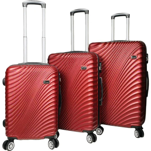 3 Suitcases ABS Set Lightweight Travel Bag Multi Pockets Luggage 4 Wheels
