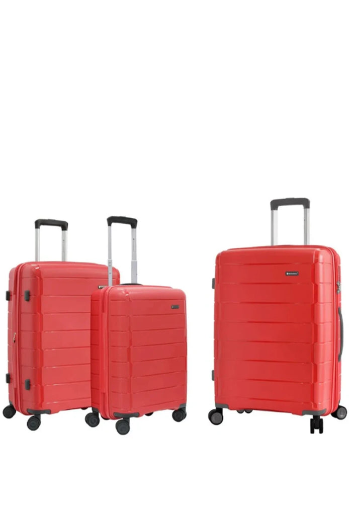 set of 3 suitcases travel bag set Red image 0