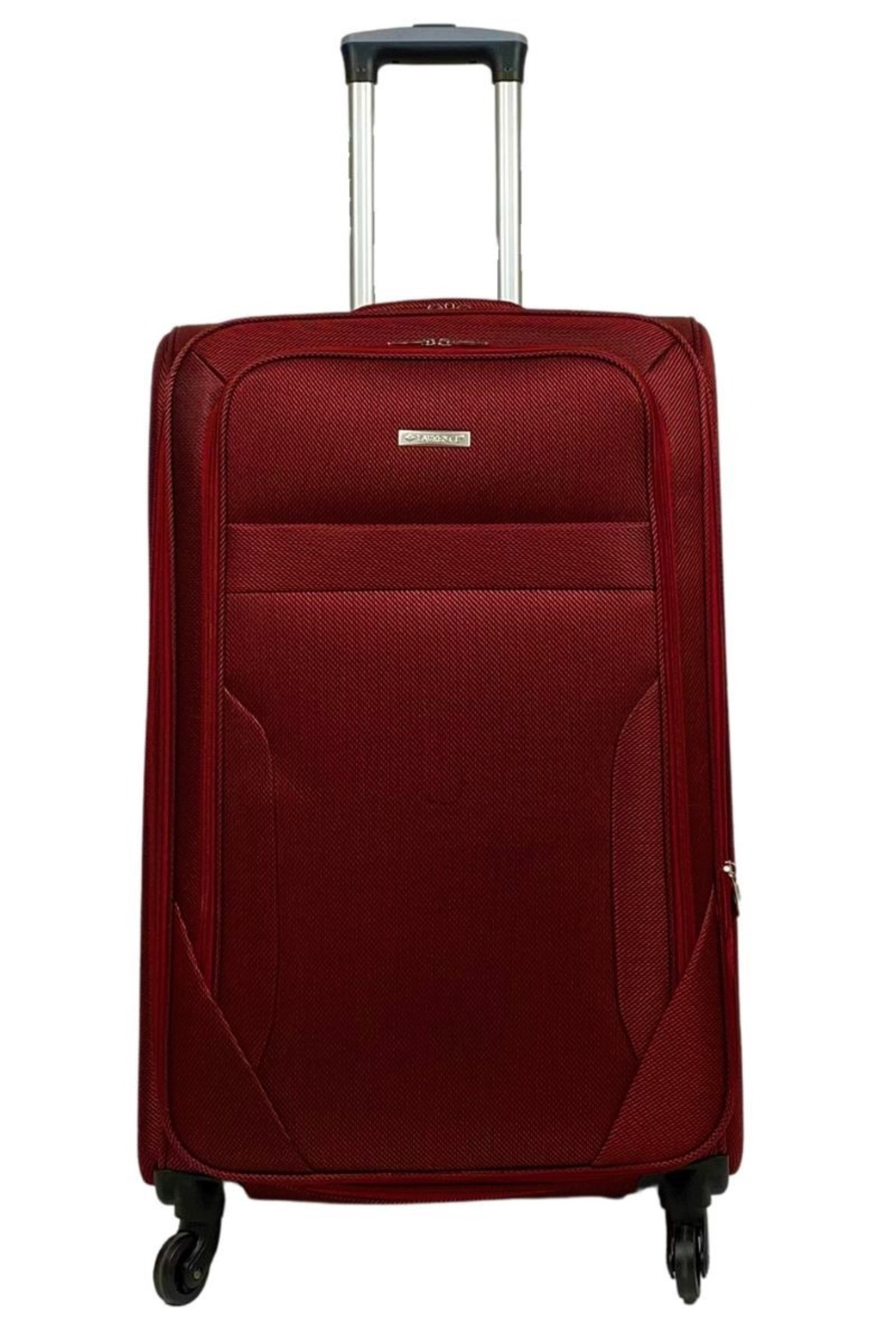 Set Of 4 Luggage Nylon Lightweight 4 Wheel Spinner Trolley Travel Bags image 1
