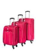 3x Travel Bags Lightweight Suitcases 4 Wheel Trolley Bags Multi Pockets Bags Set image 0