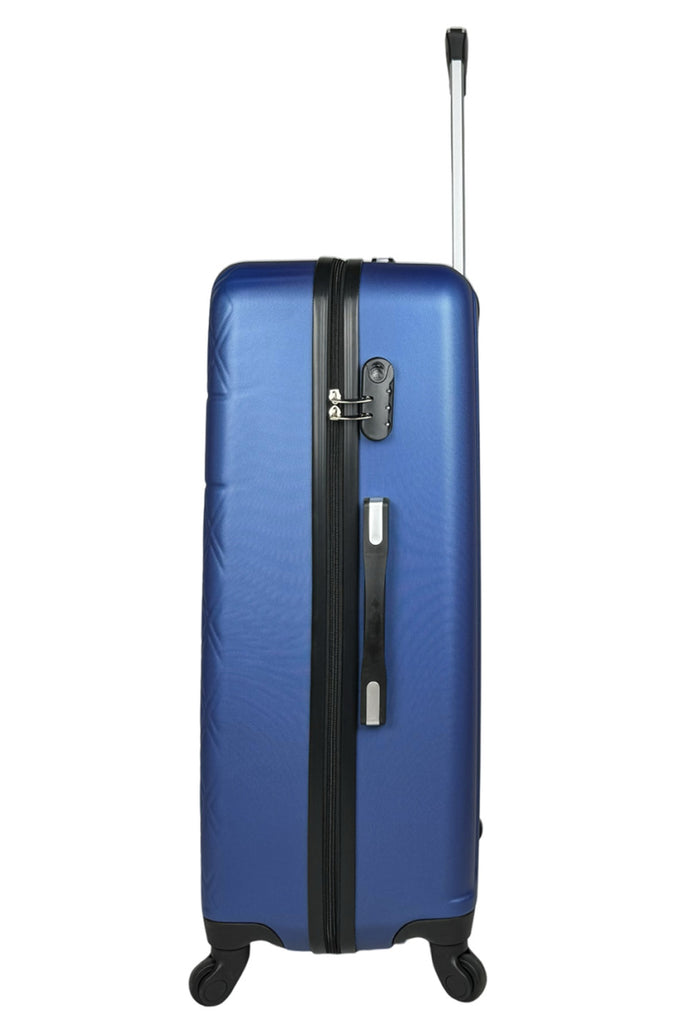 Set of 3 reinforced ABS suitcases cabin luggage travel bags lightweight 4 wheels image 3