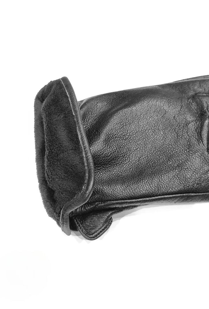 Men's Leather Glove Soft Winter Thermal Gloves Comfortable Touch Screen Gloves image 1