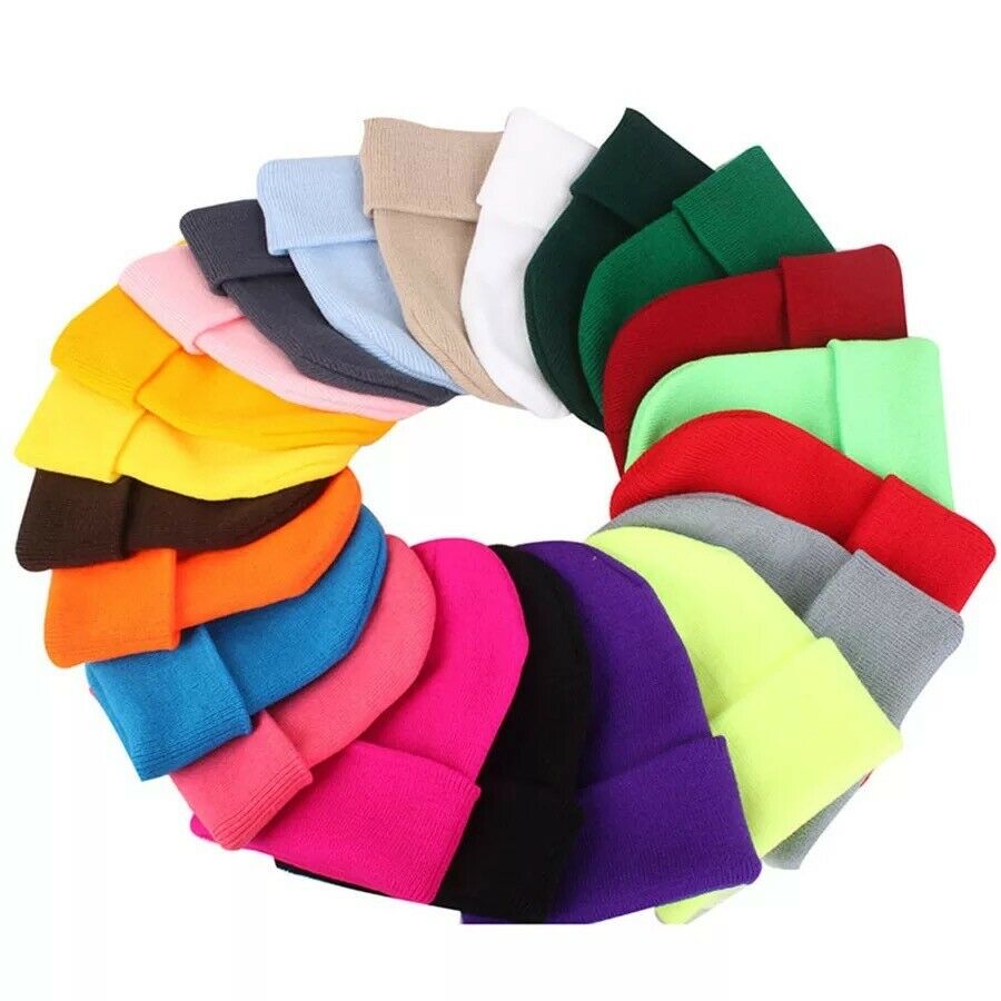 Unisex Soft Winter Hat Beanie Knitted Warm Ski Outdoor Cosy Comfy Hat Bonnet Cap image 0