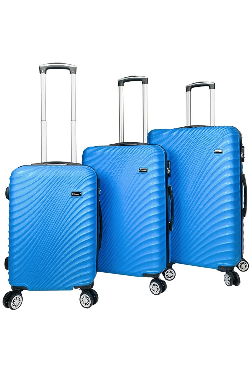 3 Suitcases ABS Set Lightweight Travel Bag Multi Pockets Luggage 4 Wheels image 12