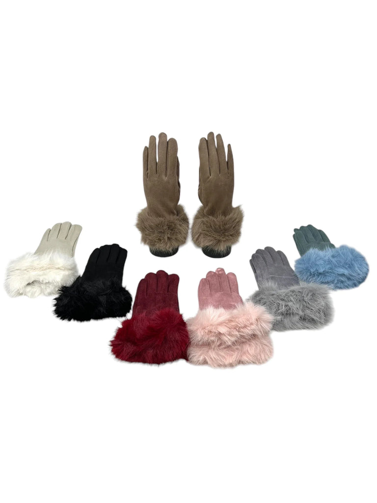 Women touch gloves Fur Lining Extra Warm image 2