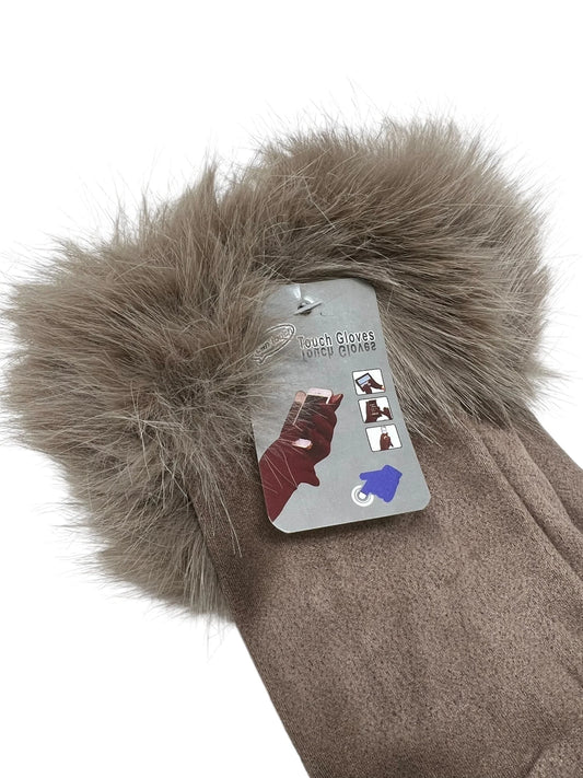 Women touch gloves Fur Lining Extra Warm image 1