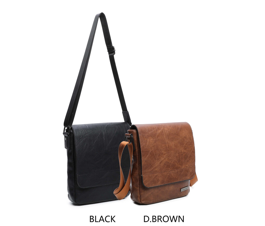 Unisex Leather Shoulder Bag image 3