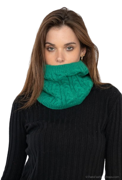 Winter Snood Scarf Green image 0