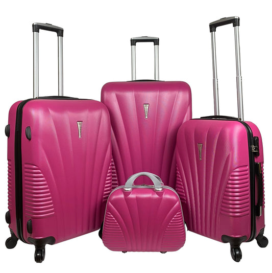 ABS Luggage Set Of 4 Lightweight 4 Wheel Spinner Trolley Travel Suitcase Bag image 1