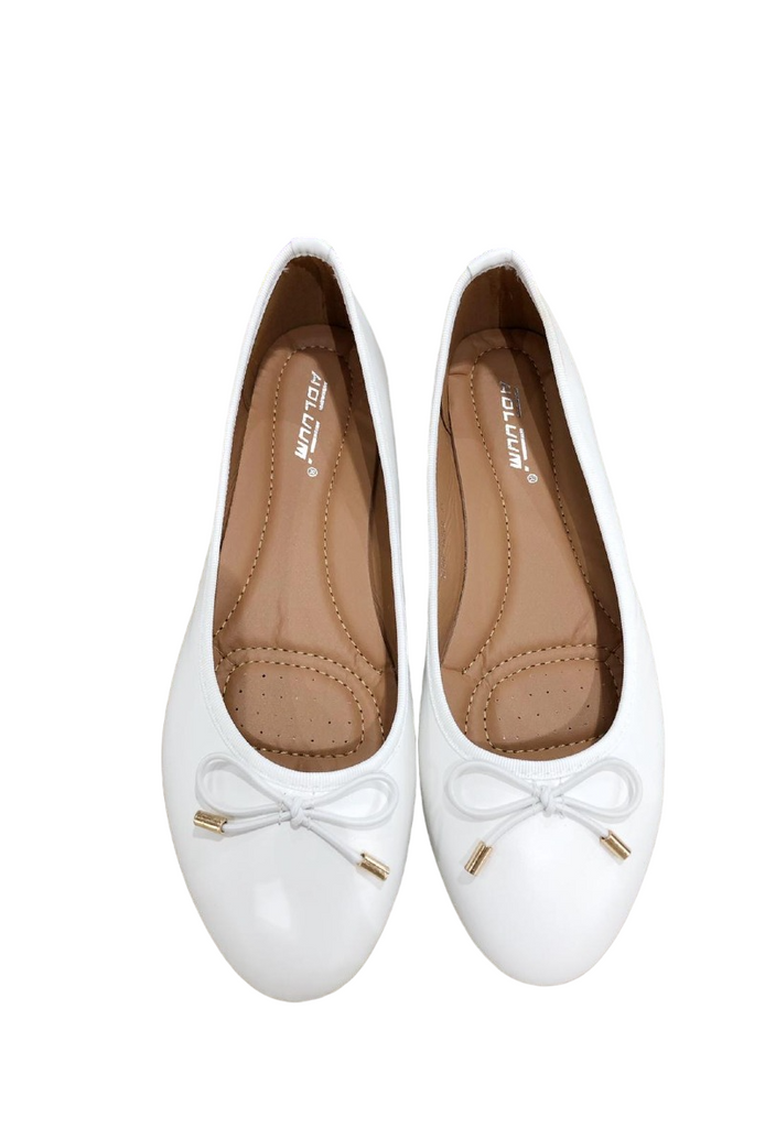 Ladies Flat Ballet Ballerina Pumps Plain Woman’s Work School Dolly Shoes image 4