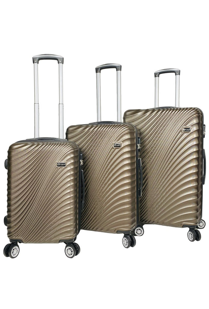 3 Suitcases ABS Set Lightweight Travel Bag Multi Pockets Luggage 4 Wheels image 13