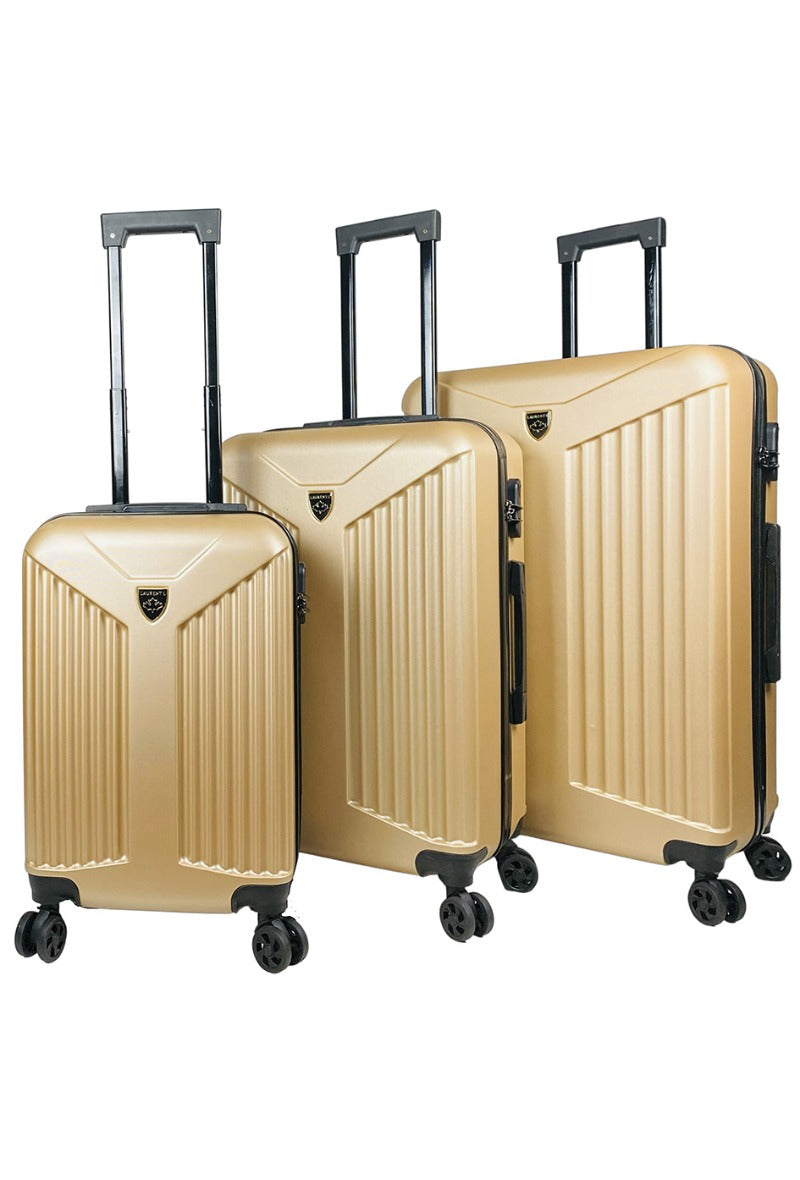 Set of 3 Suitcases Travel Bags Comfortable Lightweight 4 Wheels Multiple Pockets image 0