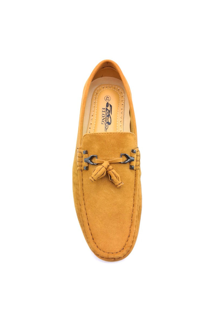 MENS FAUX LEATHER SLIP ON LOAFERS CASUAL DRIVING MOCCASIN BOAT DECK SHOES SIZE image 5