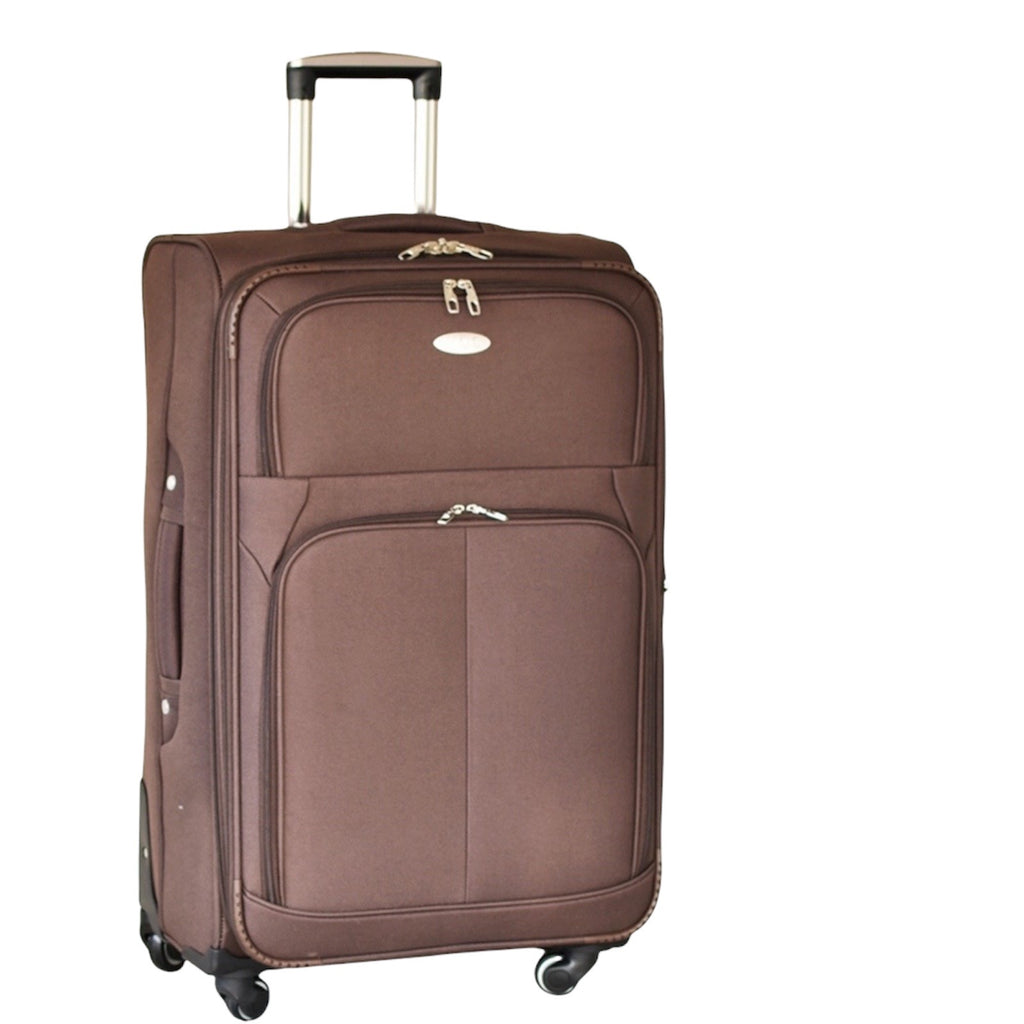 Set Of 3 Luggage Nylon Lightweight 4 Wheel Spinner Trolley Travel Bag Suitcase image 4
